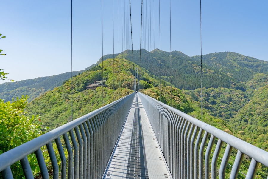 綾の照葉大吊橋の風景