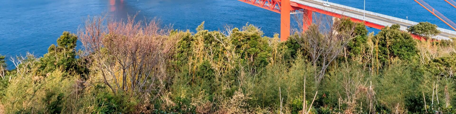 田平公園から見た平戸大橋 長崎県平戸市 Hirado bridge seen from Tabira park Nagasaki-ken Hirado city