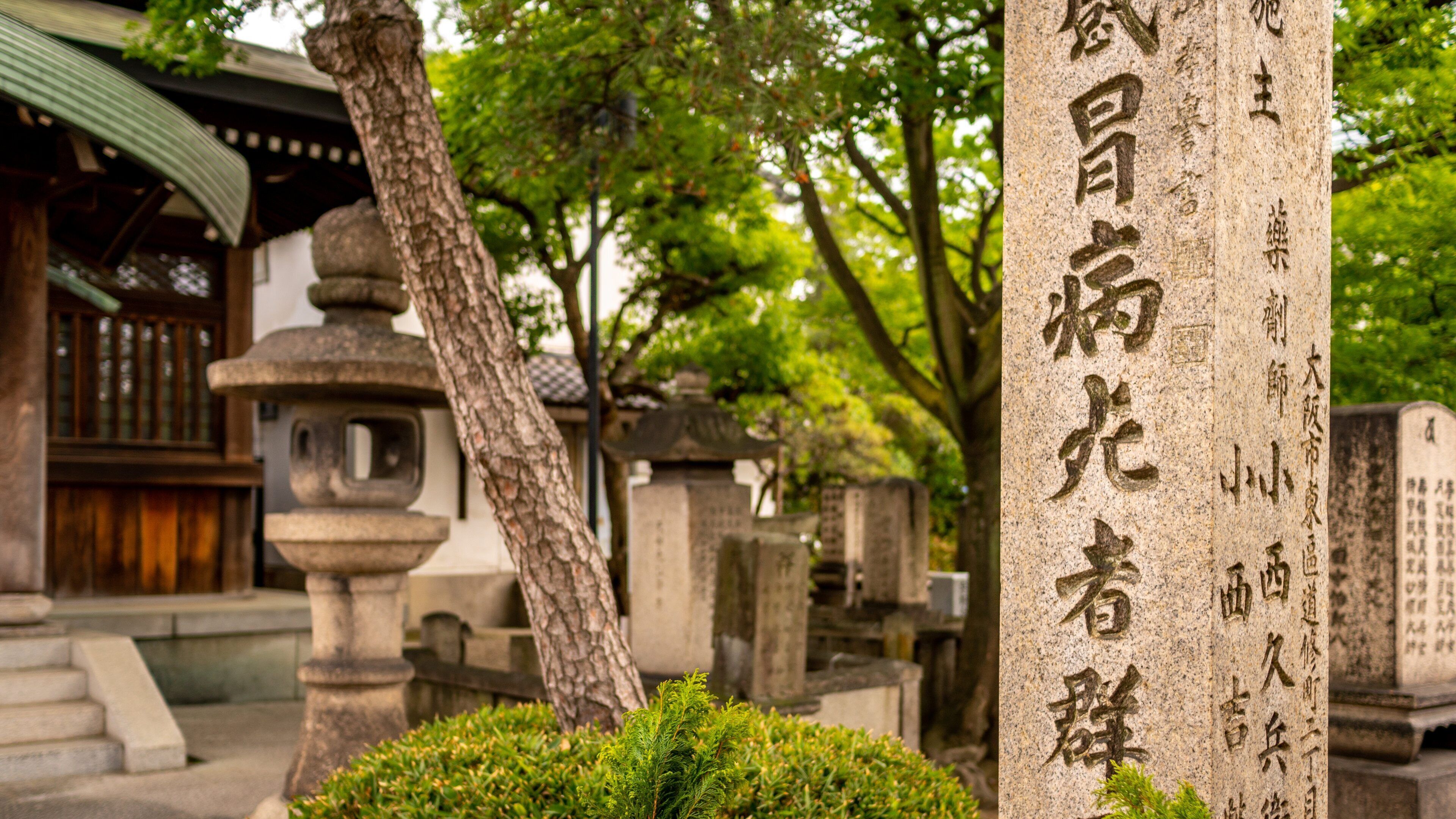 Isshinji Temple which includes signage