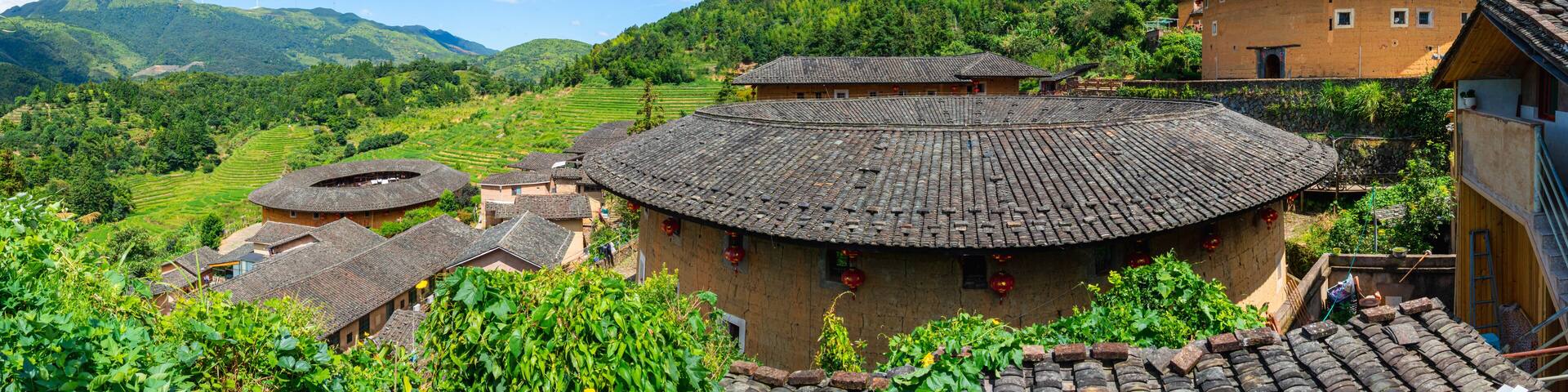 Hakka Earth Building in Fujian Province, China.