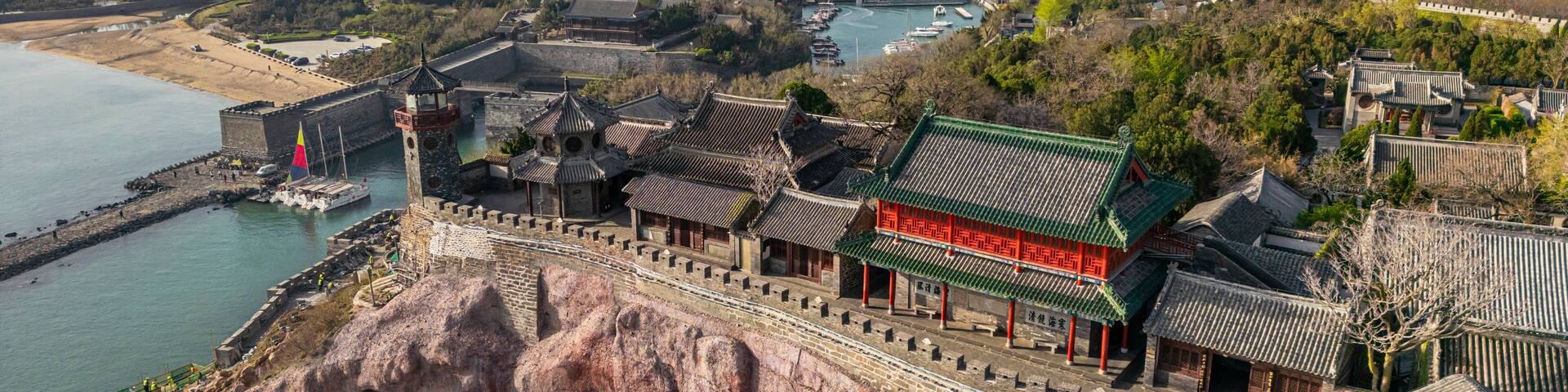 China Shandong Yantai Penglai Bohai Changshan Islands Harbour Scenery