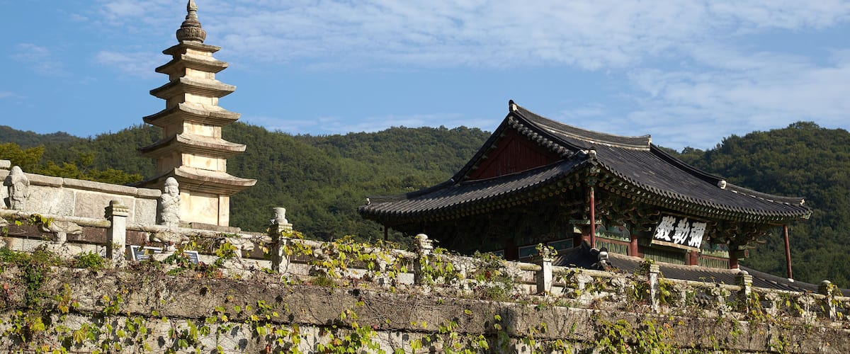 Geumsansa is a famous temple in Gimje-si, Korea.