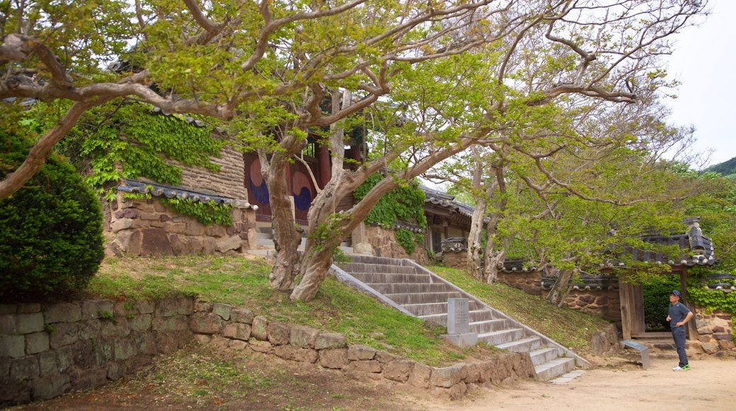 Byeongsanseowon Confucian Academy showing heritage elements and a small town or village