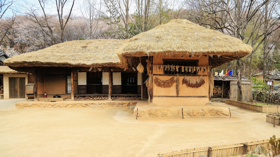 Korean folk village Minsokchon in the Yongin city, Korea