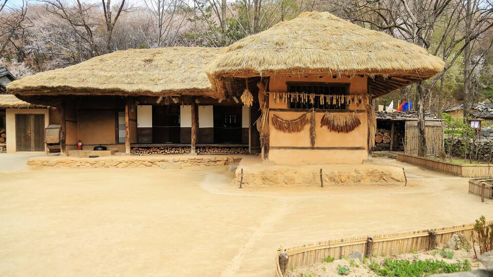 Korean folk village Minsokchon in the Yongin city, Korea
