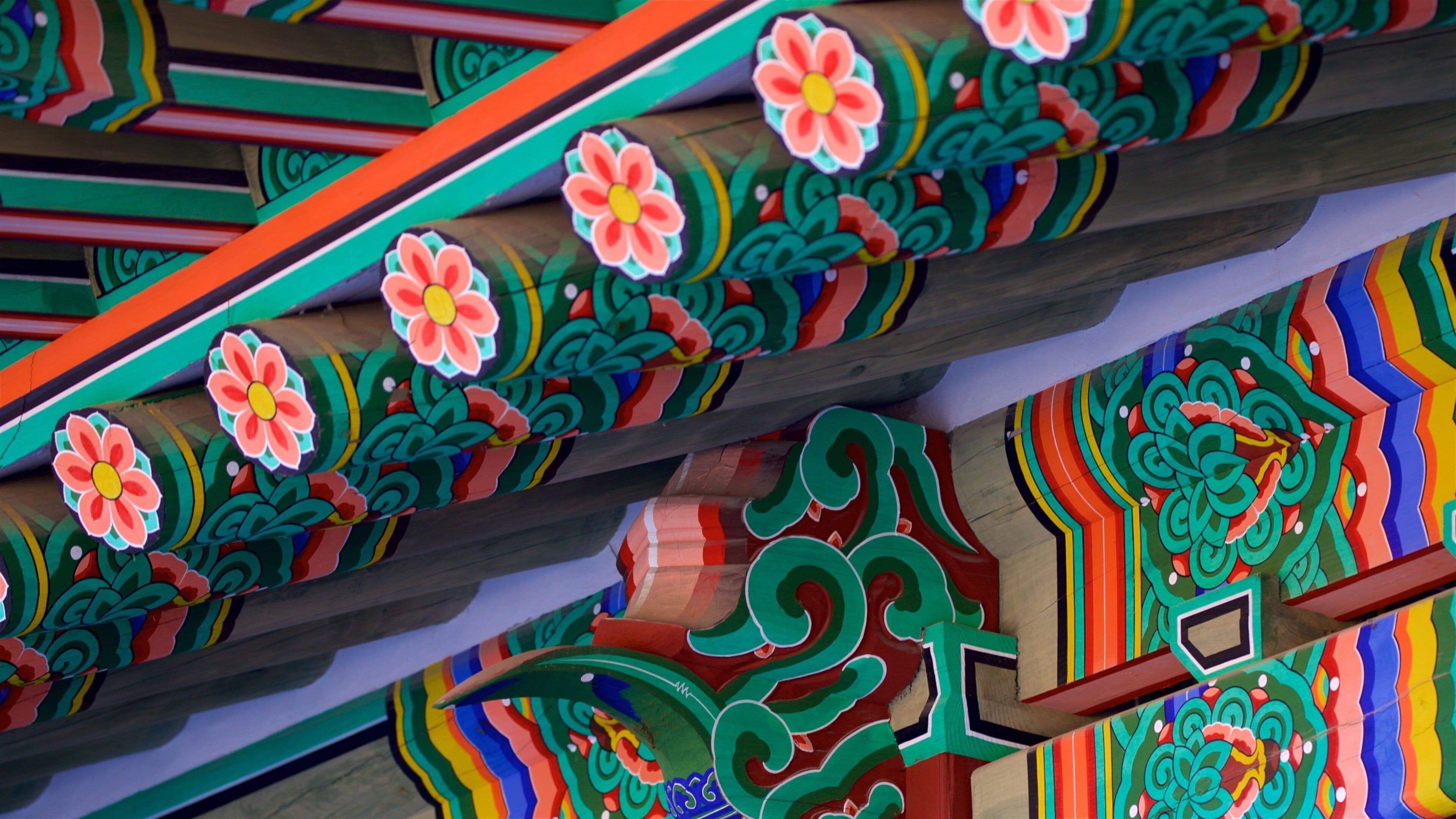 Hwaseong Palace featuring heritage elements