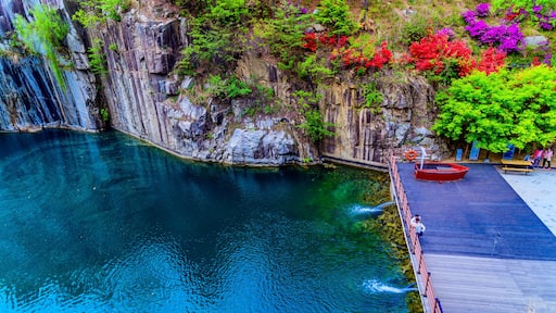Granite valley The emerald green embrace. At pocheon Art valley, seoul korea.