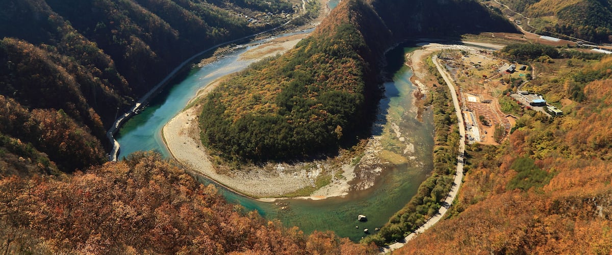 The shape of the Korean Peninsula; Shutterstock ID 702151429; Purchase Order: -