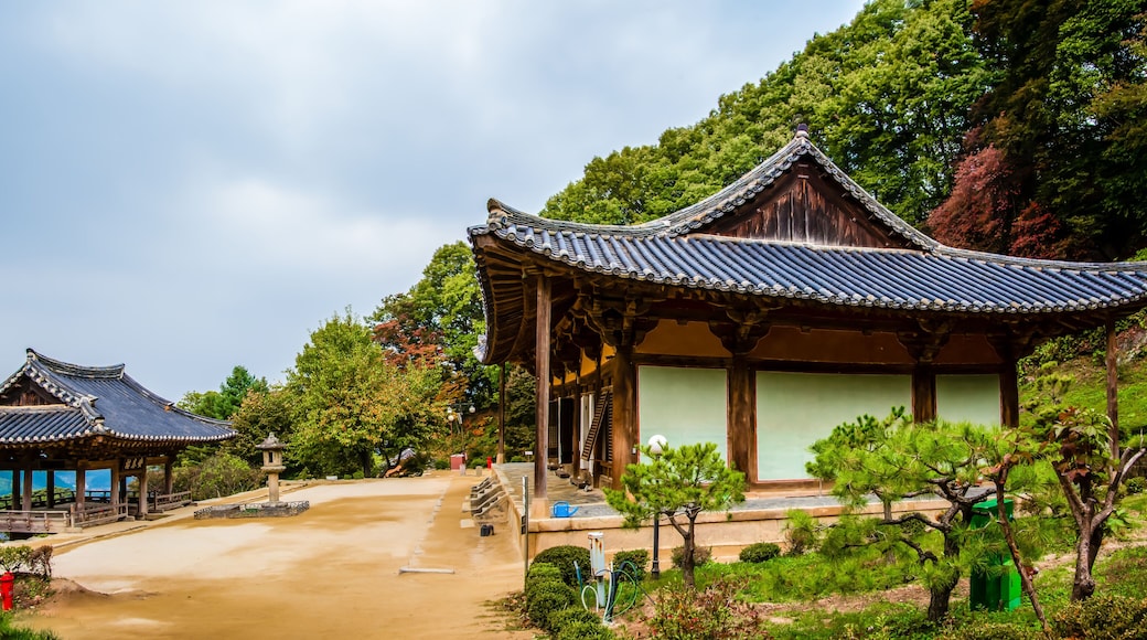 Yeongju Buseoksa, South Korea - Buseoksa Temple was built in year 676. (Sign board text is "antaelu")