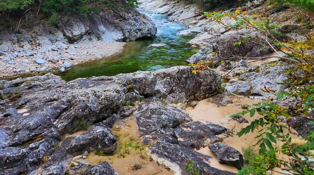 River valley near Baekdamsa temple in Seoraksan mountain in Inje, South Korea