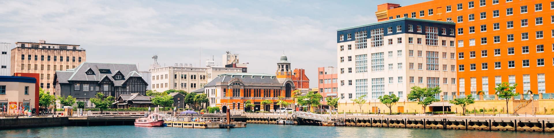 Mojiko retro town and port in Japan; Shutterstock ID 1014601351; purchase_order: SF 06557000; job: ; client: ; other: