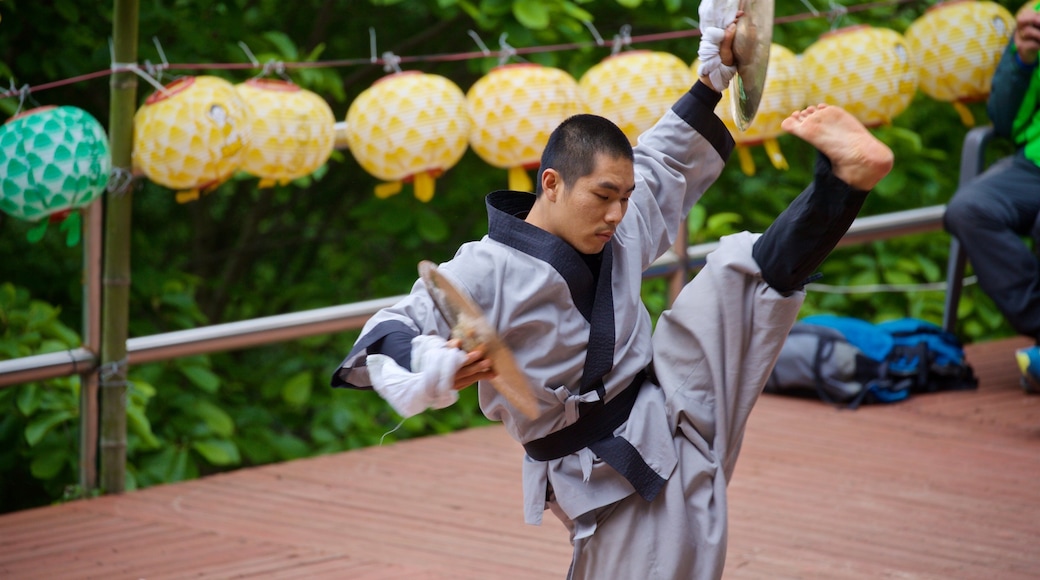 Golgulsa Temple which includes performance art as well as an individual male