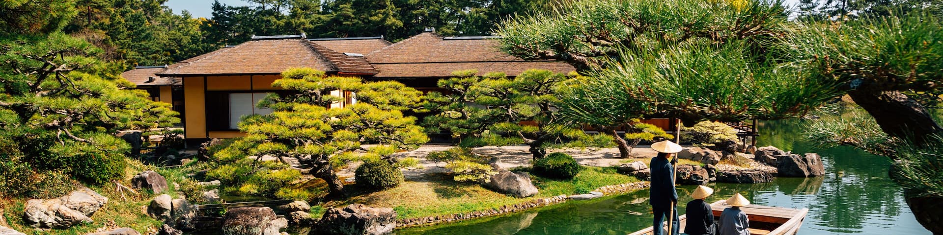 Ritsurin Park, Japanese traditional garden in Takamatsu, Japan