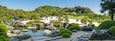 Panorama of the Dry Landscape Garden in the Adachi Museum of Art, Yasugi, Shimane Prefecture, Japan