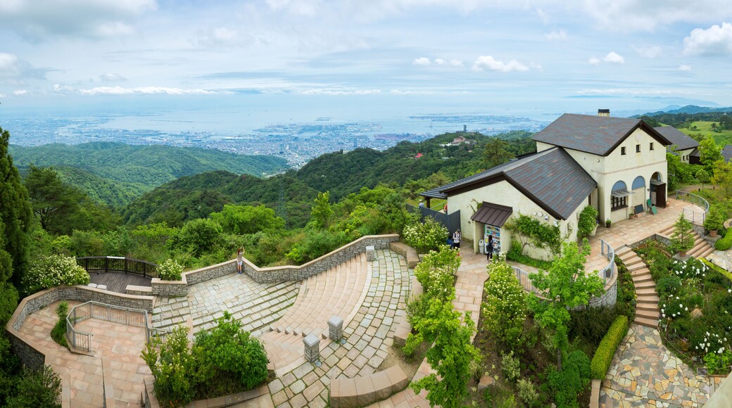 Aerial view of Kobe City in Rokko Garden Terrace
