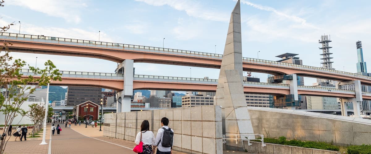 Port of Kobe Earthquake Memorial which includes street scenes as well as a couple
