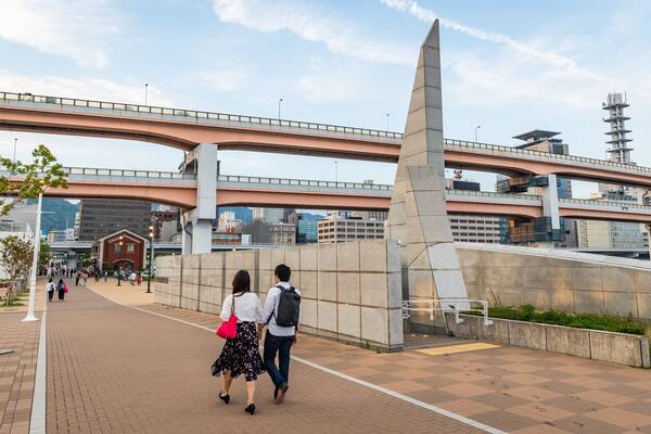 Port of Kobe Earthquake Memorial which includes street scenes as well as a couple