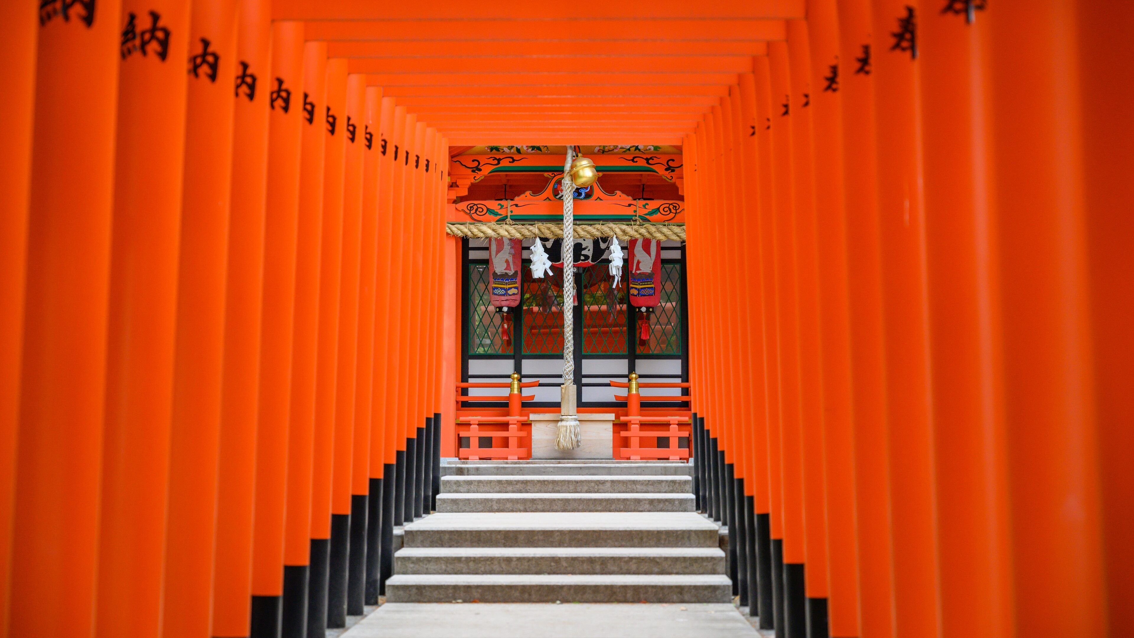 Ikuta Shrine showing heritage elements