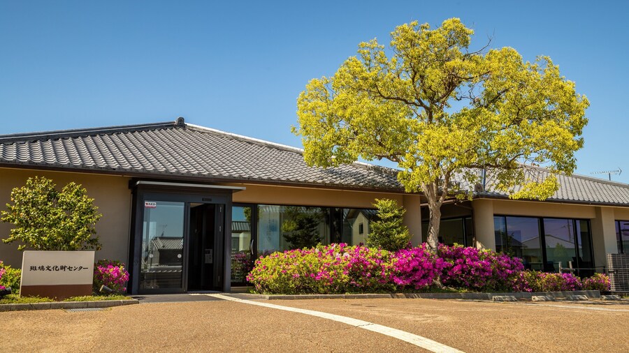 Ikaruga Cultural Asset Center showing wildflowers