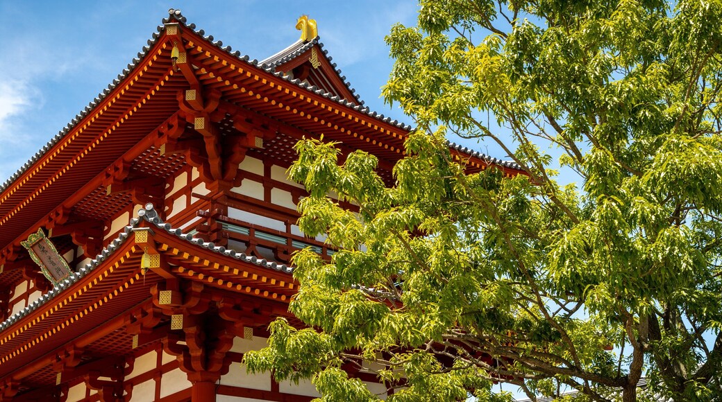 Suzakumon Gate which includes heritage elements and a temple or place of worship