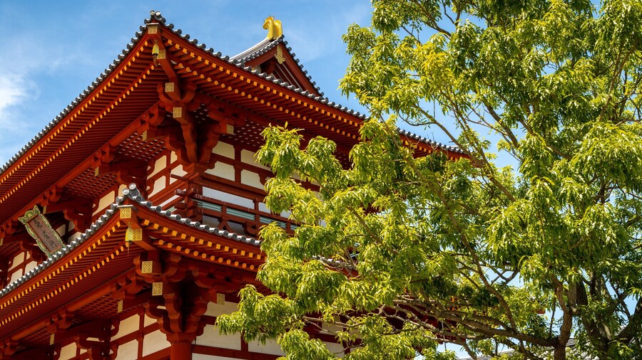 Suzakumon Gate which includes heritage elements and a temple or place of worship