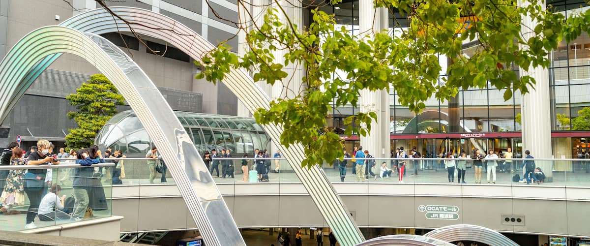 Osaka City Air Terminal featuring street scenes and a city