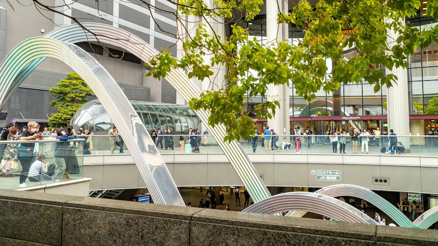 Osaka City Air Terminal featuring street scenes and a city
