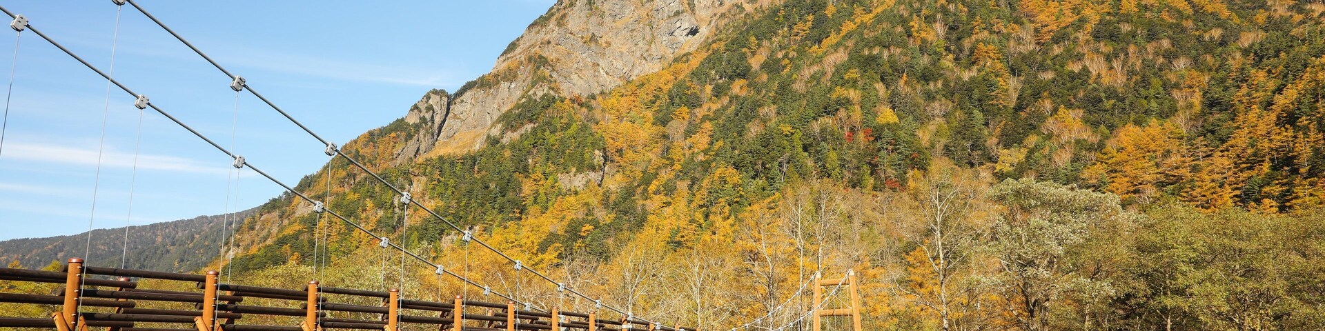 Myojin Bridge which includes a river or creek, mountains and a bridge
