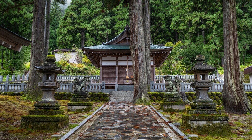 Nanto showing heritage elements and a garden