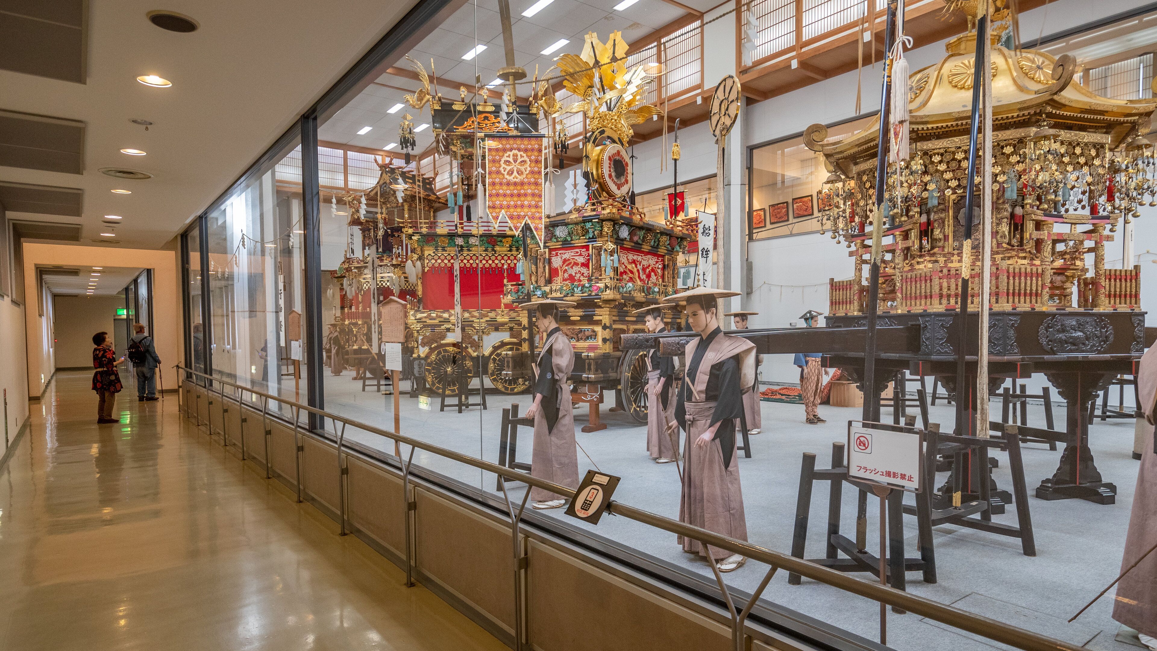 Takayama Festival Floats Exhibition Hall featuring interior views