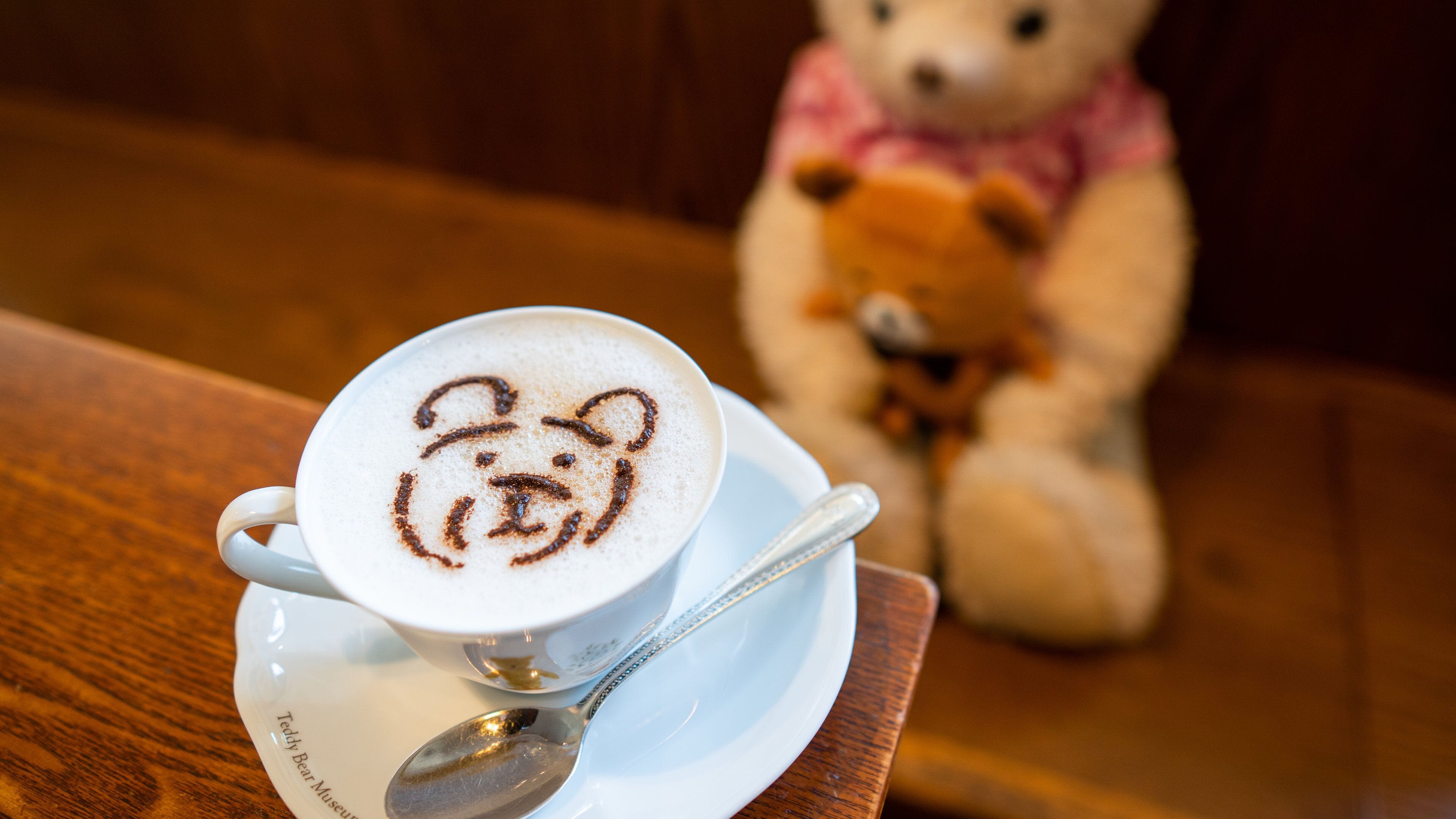 Izu Teddy Bear Museum featuring cafe scenes and drinks or beverages