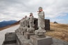 Statues on peak Omuro Mount, Ito Shizuoka,Japan.; Shutterstock ID 596445848; purchase_order: SF 06557000; job: ; client: ; other: