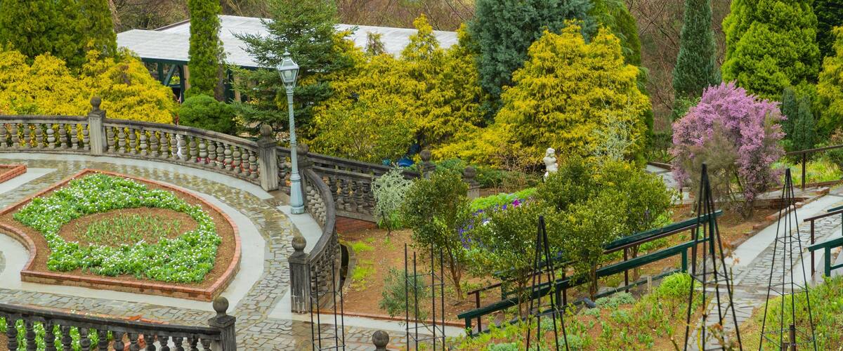 Akao Herb and Rose Garden which includes a garden