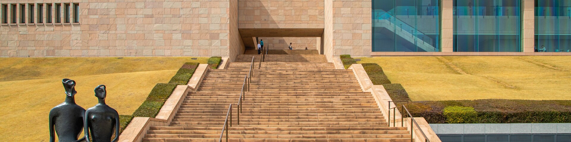 MOA Museum of Art which includes a statue or sculpture and outdoor art