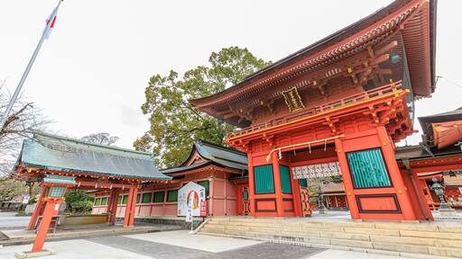 初春の富士山本宮浅間大社 静岡県富士宮市 Fujisan Hongu Sengen Taisha Shrine in early spring.Sizuoka-ken Fujinomiya city.