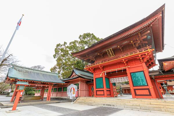 初春の富士山本宮浅間大社 静岡県富士宮市 Fujisan Hongu Sengen Taisha Shrine in early spring.Sizuoka-ken Fujinomiya city.