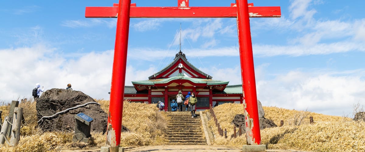 Hakone Komagatake Ropeway featuring heritage elements as well as a couple