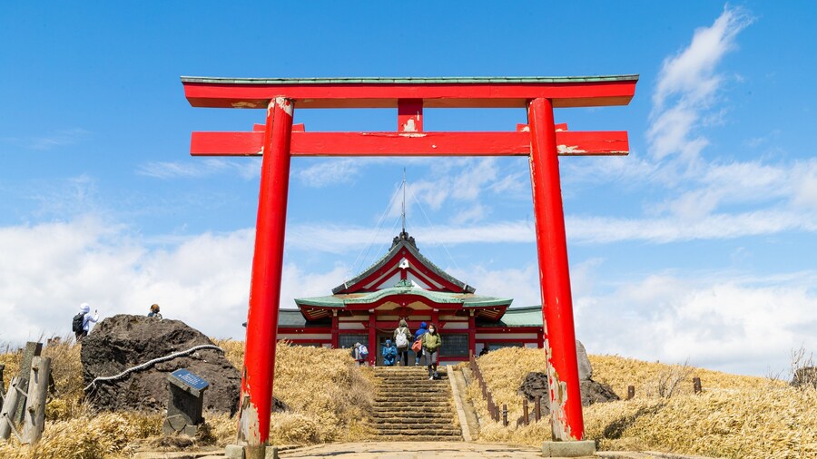 Hakone Komagatake Ropeway featuring heritage elements as well as a couple