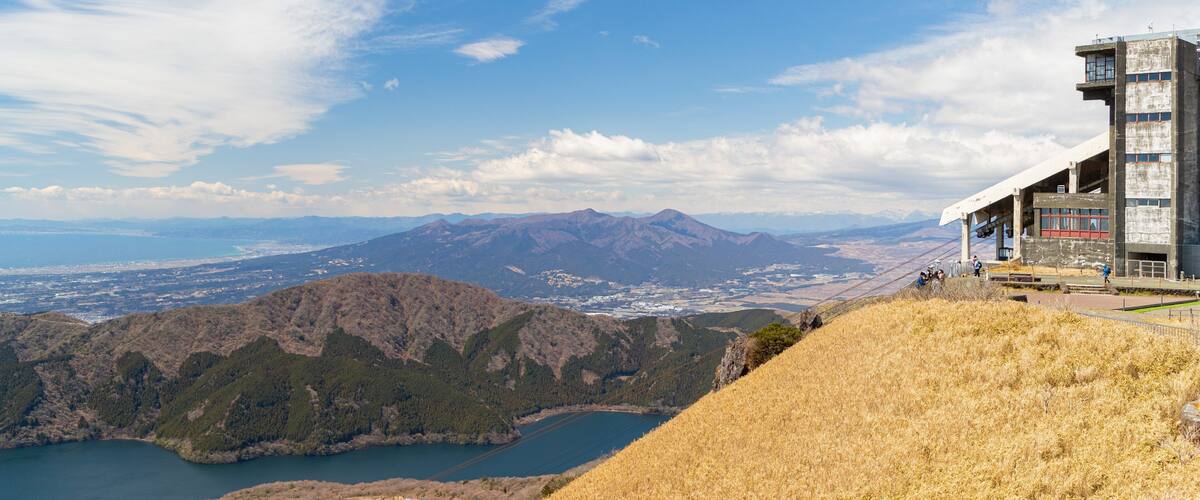 Hakone Komagatake Ropeway which includes tranquil scenes, landscape views and a river or creek