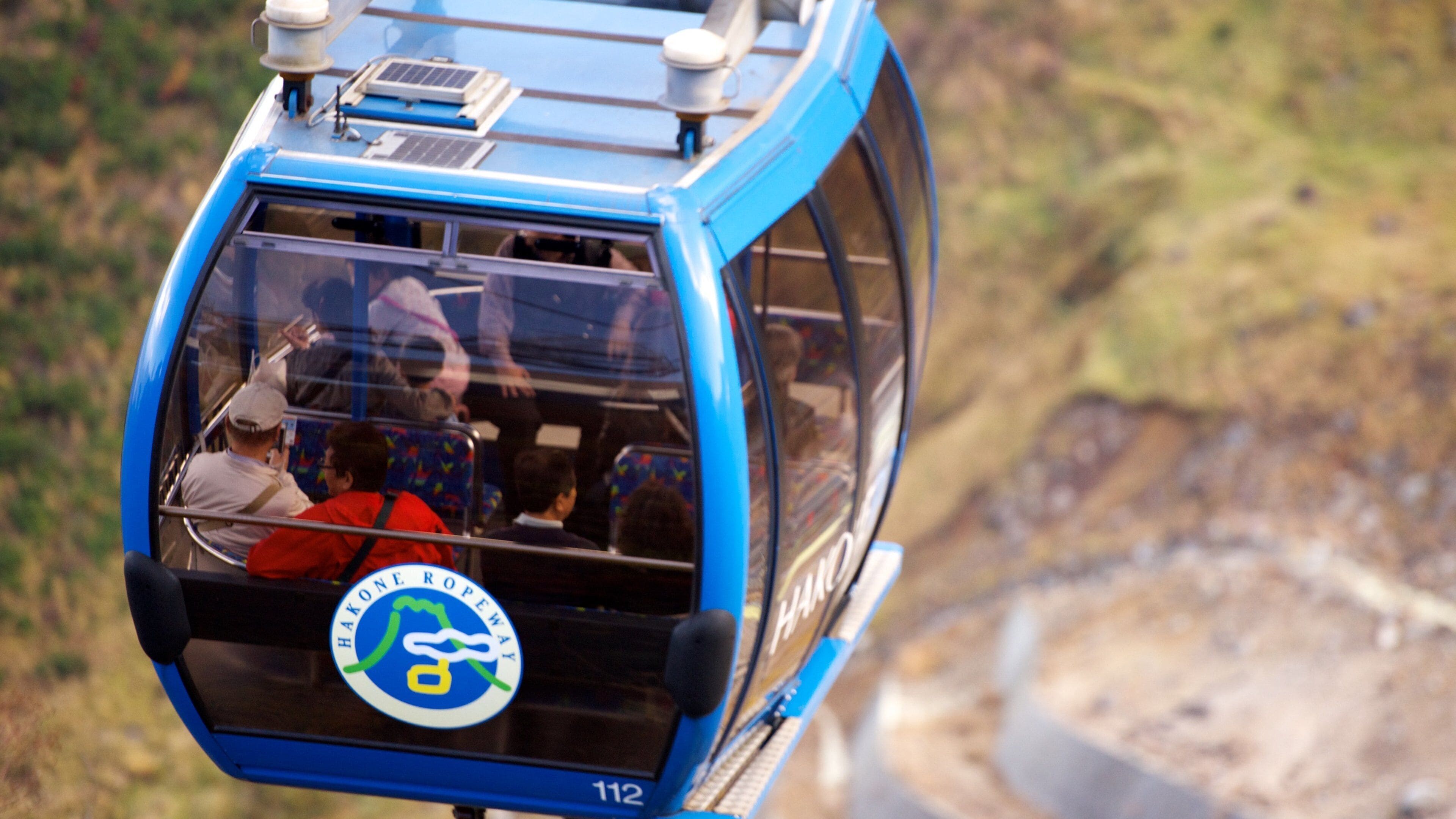 하코네 을 보여주는 곤돌라 뿐만 아니라 대규모 사람들