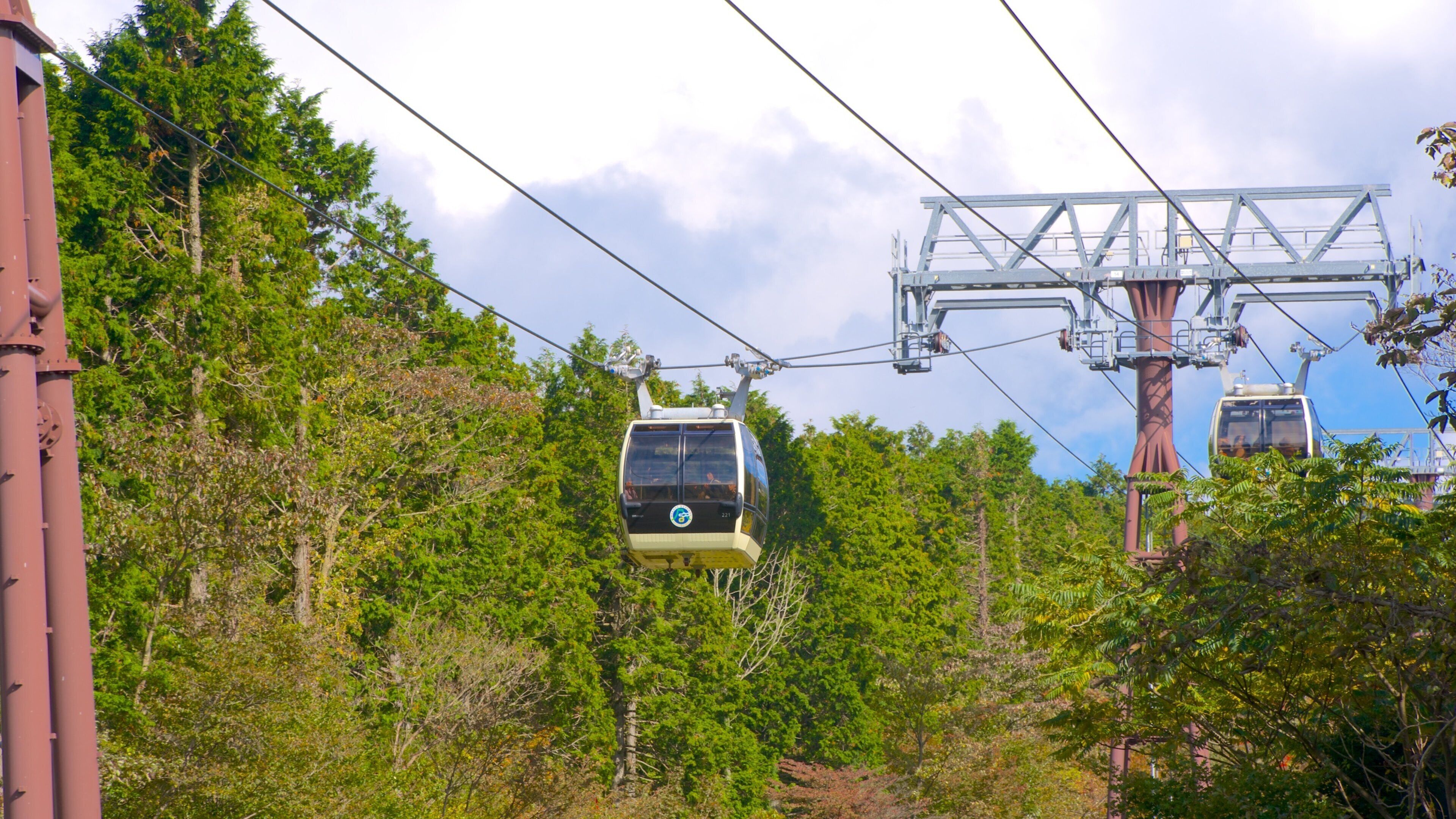 Hakone showing a gondola