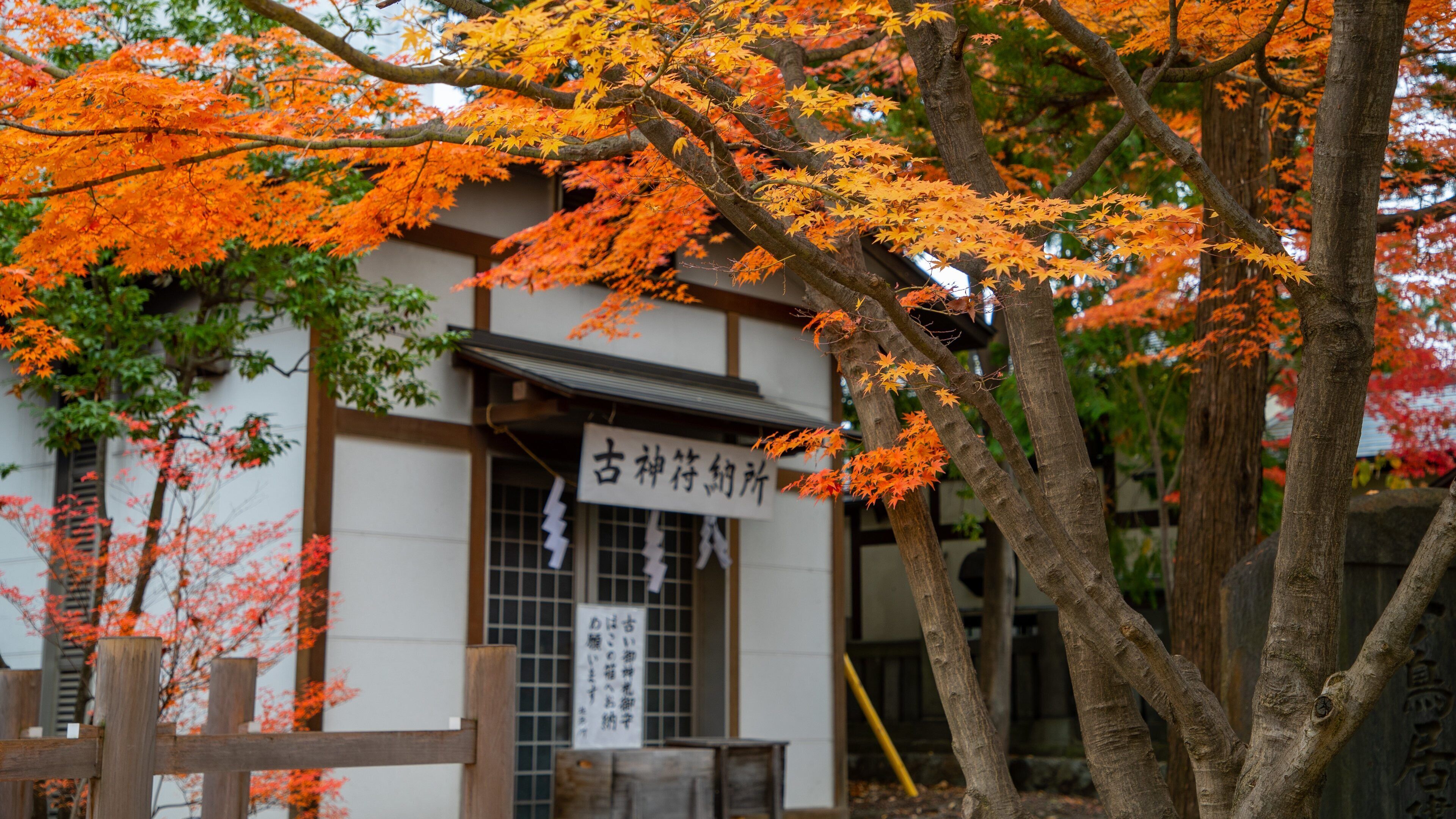 A traditional Japanese building with a sign in Japanese characters.