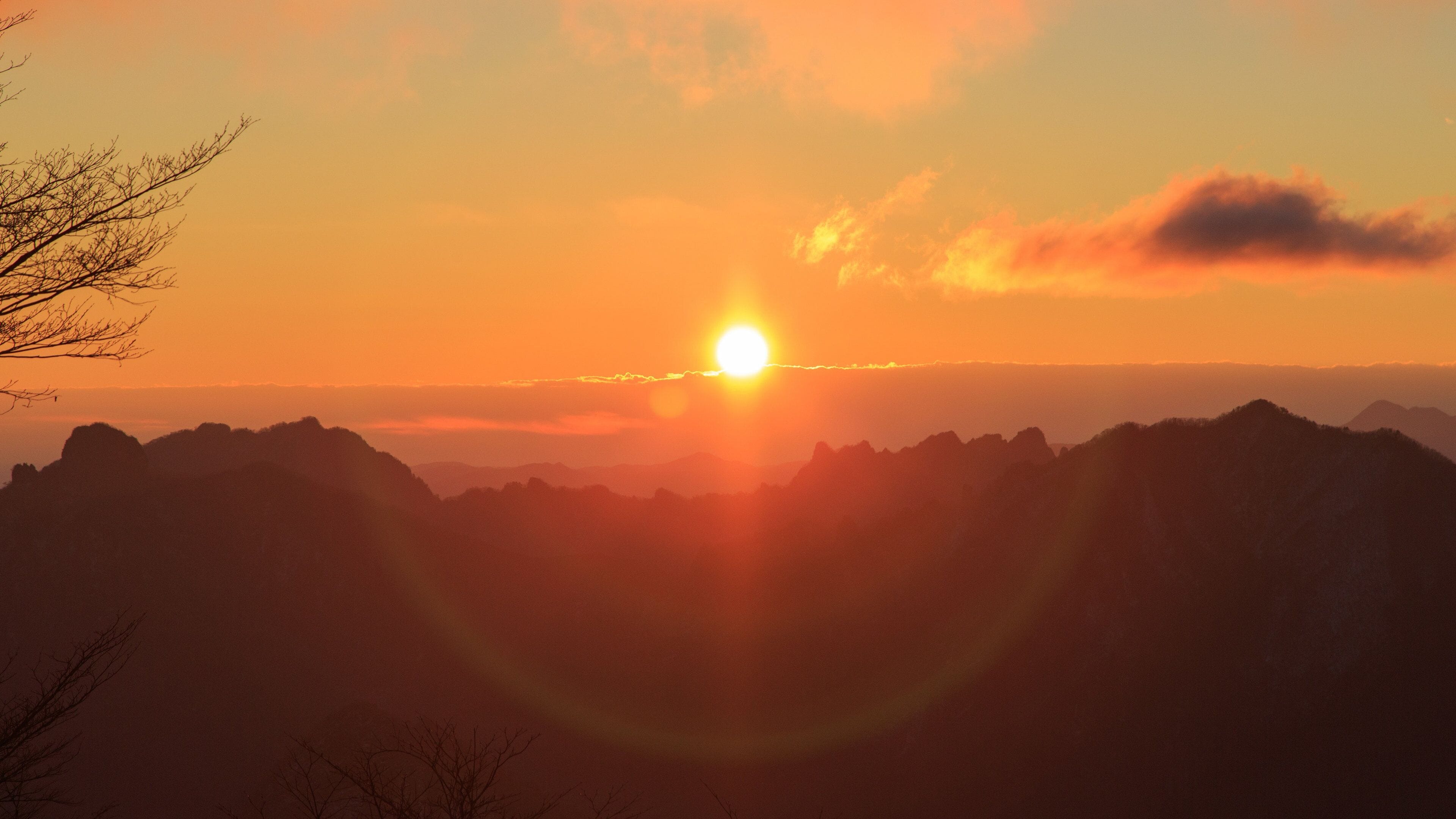 Karuizawa Prince Hotel Ski Resort featuring a sunset, landscape views and mountains