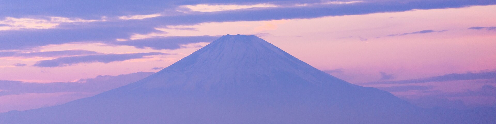 mt.fuji from zushi beach in the evening. kanagawa japan