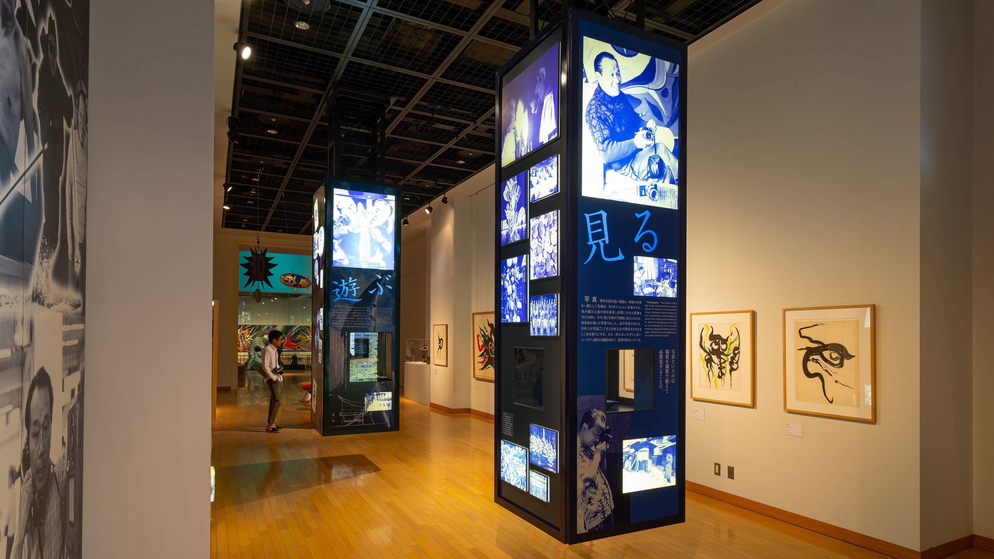 Taro Okamoto Museum of Art showing art and interior views