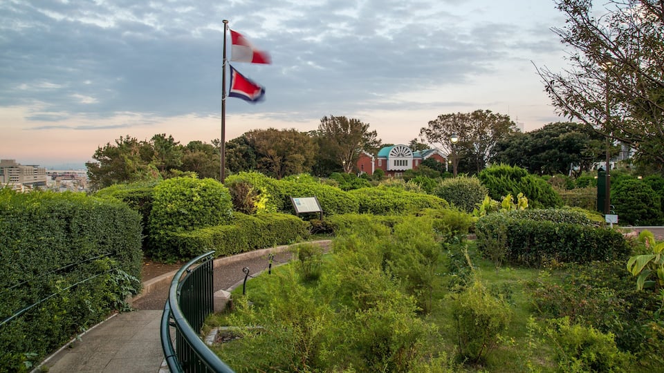 Harbor View Park which includes a garden and a sunset