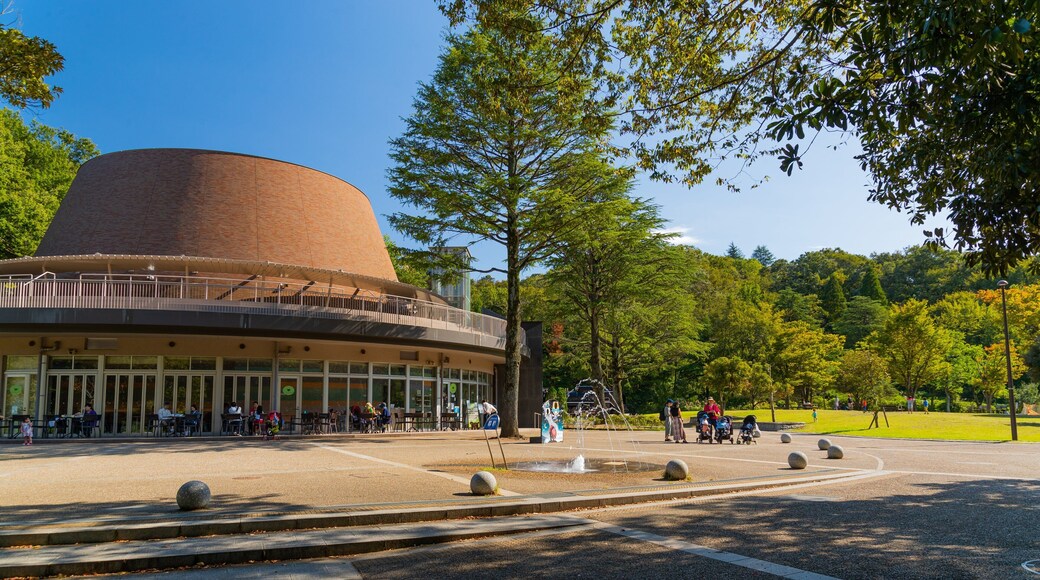 Ikuta Park showing a fountain