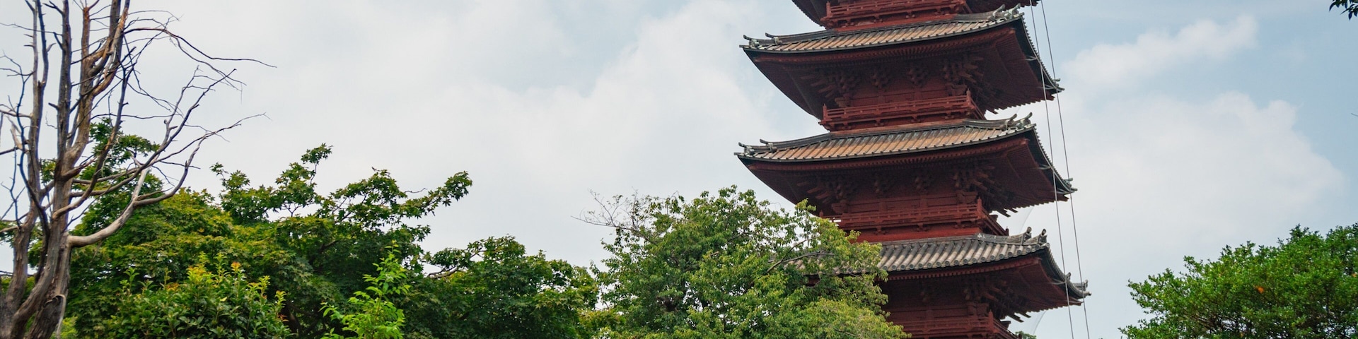 Ikegami Honmonji Temple which includes a temple or place of worship and heritage architecture