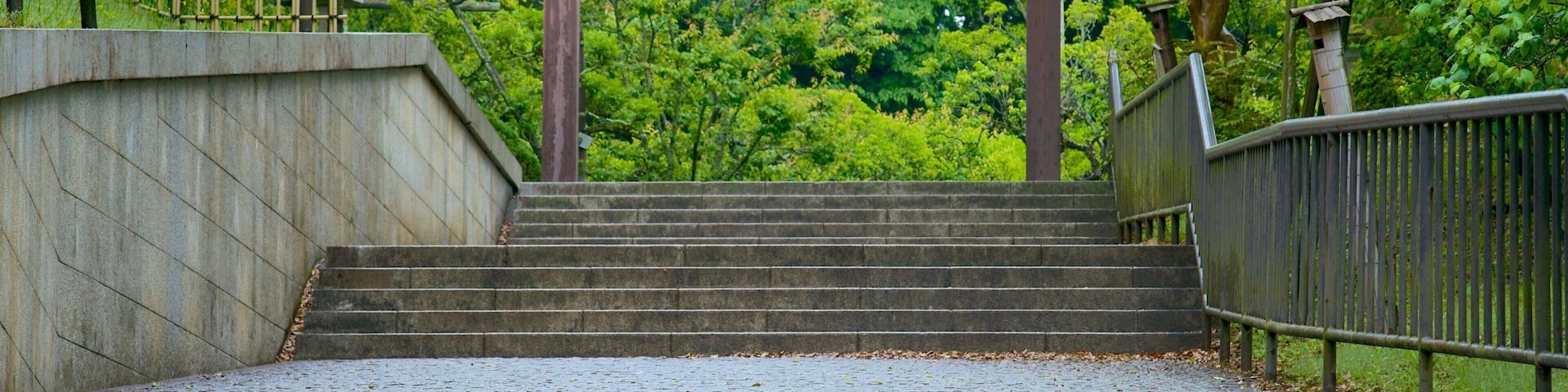 St Maarten and St Martin showing a park and signage