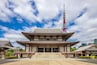 main hall of zojoji and tokyo tower in japan
